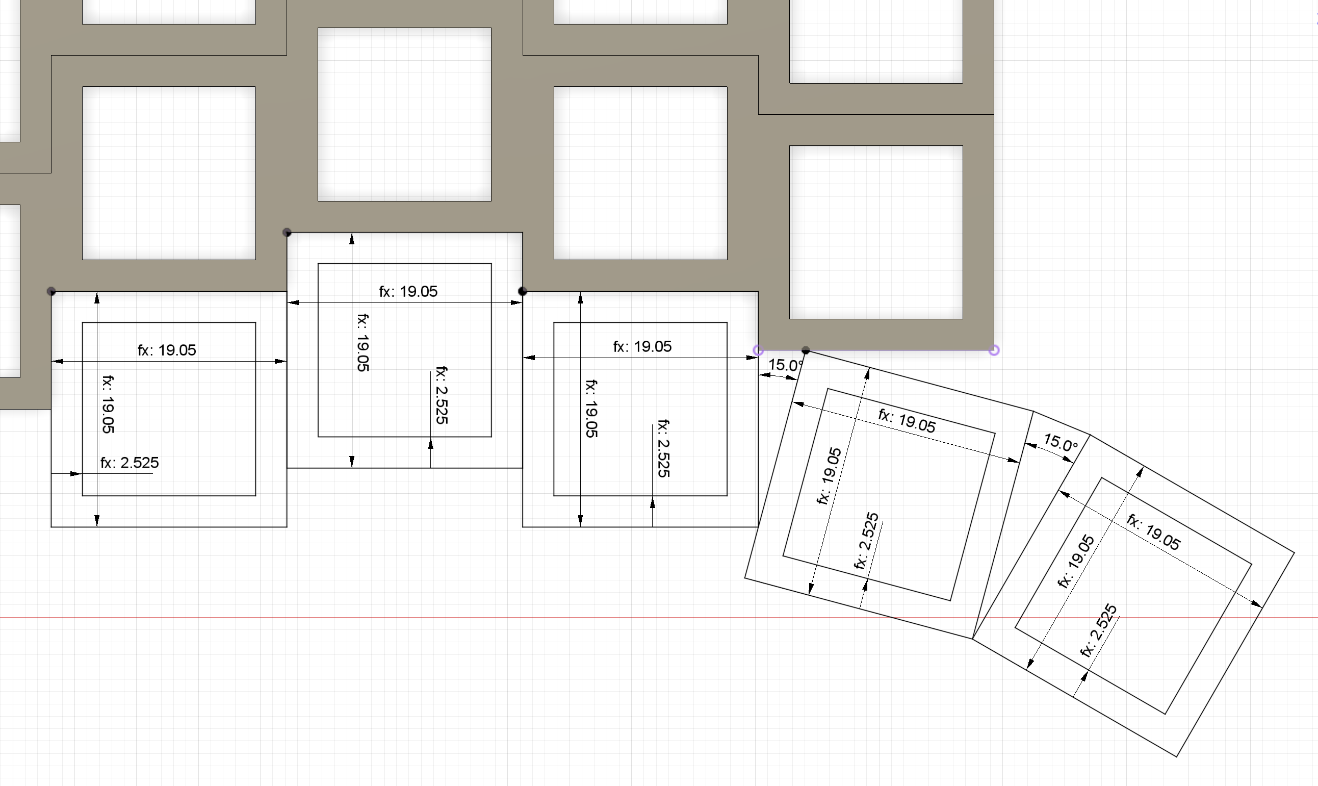 Designing a curved thumb cluster