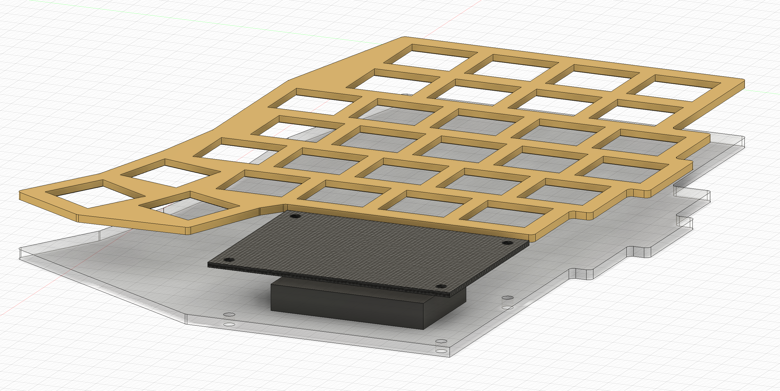 Adding a bottom plate and a battery to see how they fit